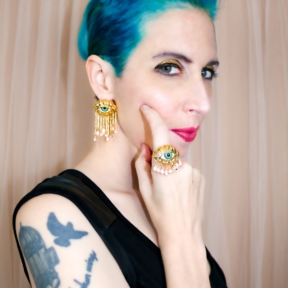 Halloween Eye Ring. Jurian. Scary. Weird. Fairytale. Fantasy. Cosplay. Unique. - Picture 11 of 14